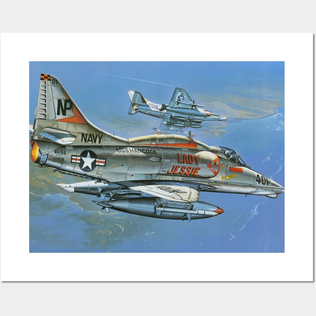 Douglas A4 Skyhawk Wall Art by Aircraft.Lover